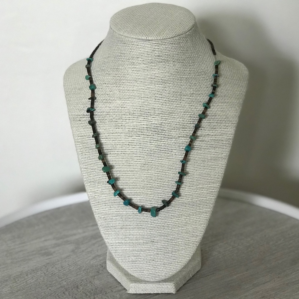 ⬇️ PRICE DROP! Turquoise Brown Bead Necklace